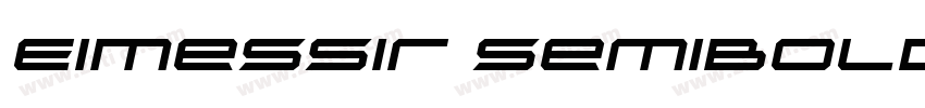 EiMessir SemiBold字体转换